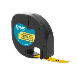 CINTA DYMO 91332 LETRATAG PLASTICA AMARILLO (30)