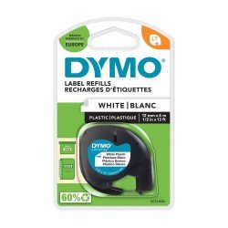 CINTA DYMO 91331 LETRATAG PLASTICA BLANCO (30)