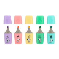 RESALTADOR PRIMAVERA 4162 MINI 5 COL PASTEL SNOOPY (48)
