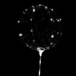 GLOBO KREA 20" BURBUJA LED BLANCO (250)