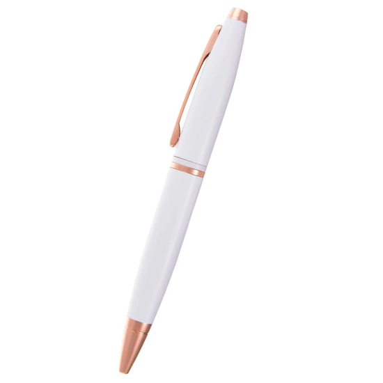 BOLIGRAFO CROSS CALAIS 11221 BLANCO ORO ROSA