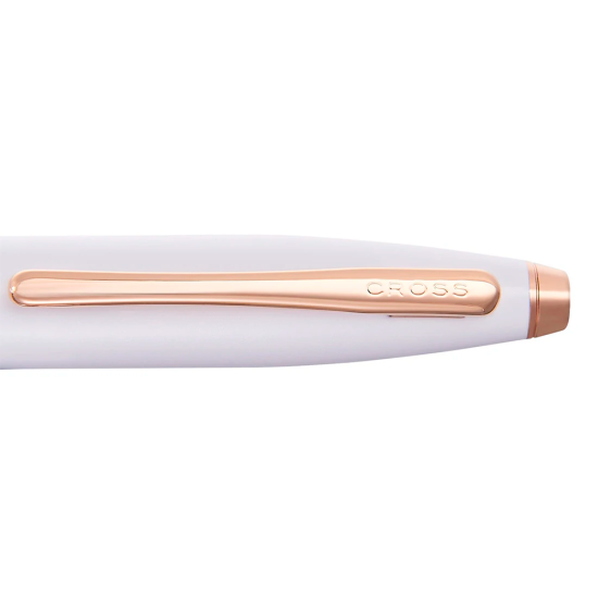 BOLIGRAFO CROSS CALAIS 11221 BLANCO ORO ROSA