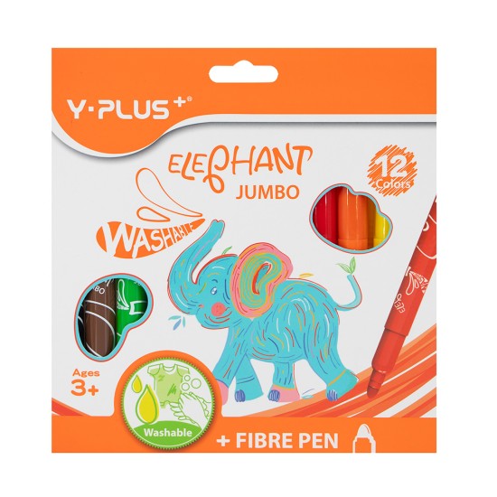 MARCADORES EN ESTUCHE Y-PLUS FP1711 JUMBO 12C (8X12)
