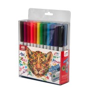MARCADORES EN ESTUCHE FAST PUNTA CONICA 48C (36)