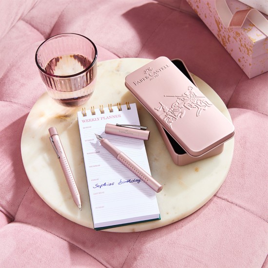 BOLIGRAFO Y PLUMA FUENTE FABER CASTELL 201539 ROSADO MATE