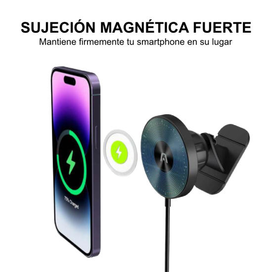 CARGADOR PARA CARRO ARGOM AC-0164BK 15W