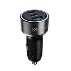 CARGADOR PARA CARRO KLIPX KCC-060 3 PUERTOS 60W
