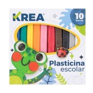 PLASTICINA KREA CAJA X 10 BARRAS DE COLORES (50)