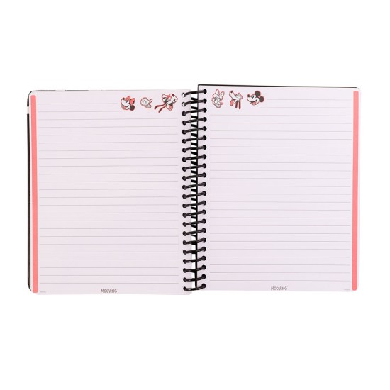 CUADERNO CON ESPIRAL MOOVING 96H TD MICKEY AND FRIENDS (4X12)