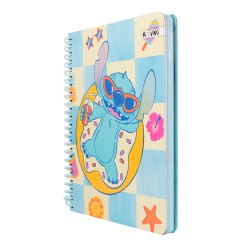 CUADERNO CON ESPIRAL MOOVING 96H TD STITCH (4X12)