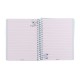 CUADERNO CON ESPIRAL MOOVING 96H TD STITCH (4X12)