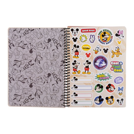 CUADERNO CON ESPIRAL MOOVING 96H TD CTA MICKEY AND FRIENDS (3X12)