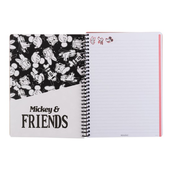 CUADERNO CON ESPIRAL MOOVING 96H TD CTA MICKEY AND FRIENDS (3X12)