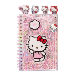 CUADERNO CON ESPIRAL MOOVING SEPARADORES HELLO KITTY (8X6)