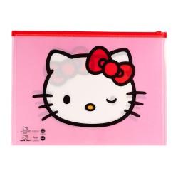 SOBRE PLASTICO MOOVING ZIPPER CTA HELLO KITTY (4X12)