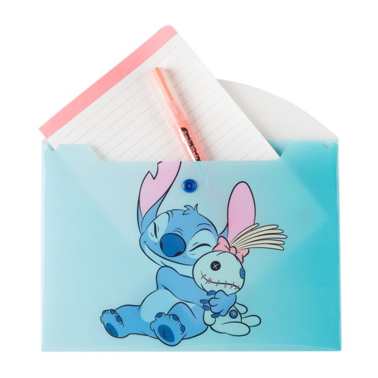 SOBRE PLASTICO MOOVING BROCHE A5 STITCH