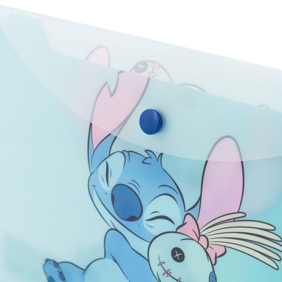 SOBRE PLASTICO MOOVING BROCHE A5 STITCH
