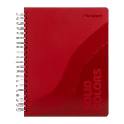 CUADERNO DOBLE ANILLO PRIMAVERA 200H TD SOLID BASICO (8X3)