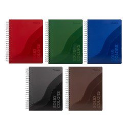 CUADERNO DOBLE ANILLO PRIMAVERA 200H TD SOLID BASICO CUADROS 5MM (8X3)