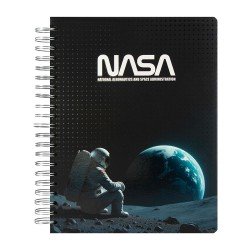 CUADERNO DOBLE ANILLO PRIMAVERA 200H TD HOTWHEELS NASA (8X3)