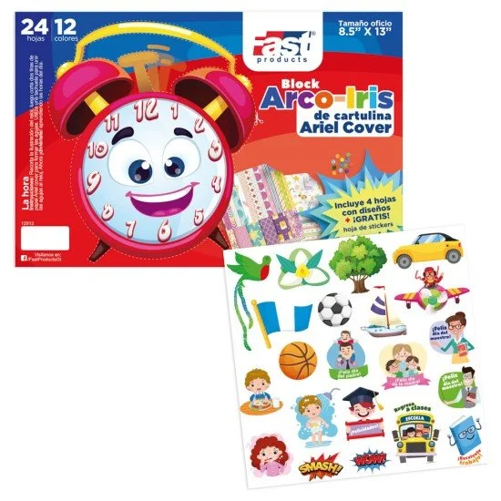 BLOCK ARIEL COVER FAST 24H CON STICKER OFICIO (50)