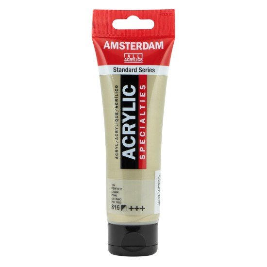 PINTURA ACRILICA AMSTERDAM 120ML METALICO 8152 ALUMINIO