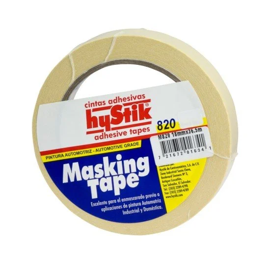 MASKING TAPE HYSTIK 820 AUTOMOTRIZ 3/4"X40Y (96)