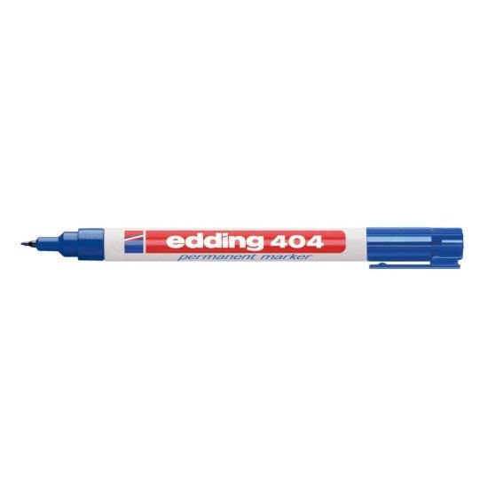 MARCADOR EDDING PERMANENTE 404 EXTRA FINO BX1 AZUL