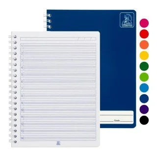 CUADERNO DOBLE ANILLO CONQUISTADOR 70H 3098 DOBLE LINEA (70)