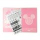 LIBRETA MOOVING 1246131 TD RAYADO 96H MINNIE MOUSE (2X12)