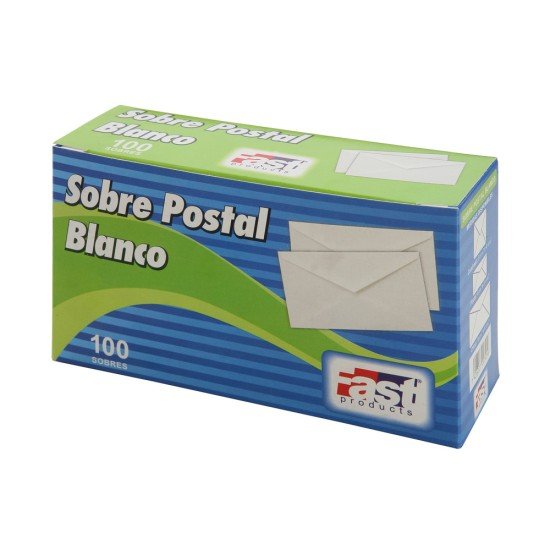 SOBRE BLANCO FAST CX100 POSTAL BOND 75G (20)