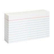 TARJETAS IRASA 322 3X5" PX100 RAYADAS (38)