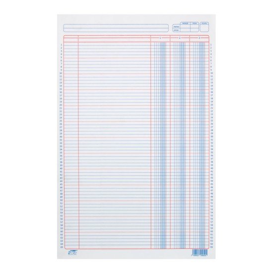 BLOCK TABULAR FAST IRASA DE 3 COLUMNAS 50H (25)