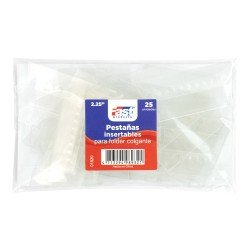 PESTAÑAS FOLDER COLGANTE FAST BX25 TRANSPARENTE (500)