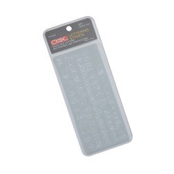 PLANTILLA  PLASTICA COX P1575 LETRAS Y NUMEROS 10MM (30X30)