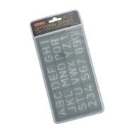 PLANTILLA  PLASTICA COX P1595 LETRAS Y NUMEROS 20MM (16X30)