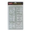 PLANTILLA  PLASTICA COX P1600 LETRAS Y NUMEROS 30MM (10X30)