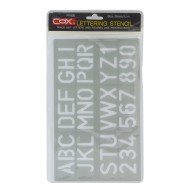 PLANTILLA  PLASTICA COX P1600 LETRAS Y NUMEROS 30MM (10X30)