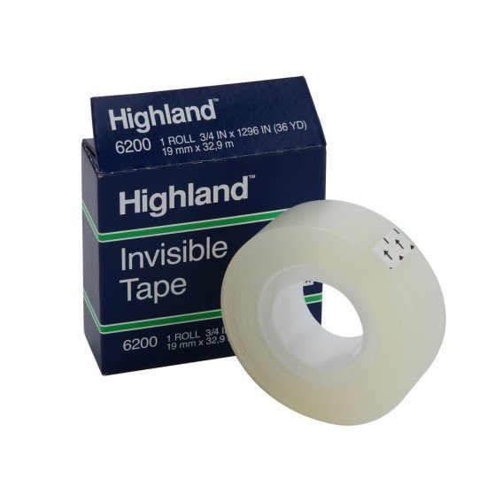 CINTA ADHESIVA HIGHLAND 6200 3/4"X36YDS (144)