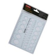 PLANTILLA  PLASTICA COX C67 CIRCULOS  (12X24)