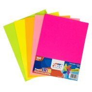 PAPEL BOND 75G FAST PX100 CARTA COL FLUORESCENTES (30)
