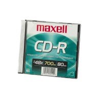 CD-R MAXELL CAJA SLIM 48X 700MB 80MIN (10X10)
