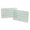 PLANTILLA  PLASTICA COX C3030 LETRAS GOTICAS 30MM (12X16)