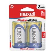 BATERIAS MAXELL ALCALINA LR 20 D BX2 (48)