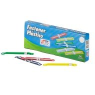 FASTENER PLASTICO FAST CAJA CON 50 UNIDADES COLORES (10X10)