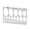 PLANTILLA  PLASTICA COX C66 ELIPSES  (12X24)
