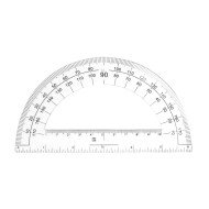 TRANSPORTADOR FAST C155 DE 180° 15.5CM (24X12)