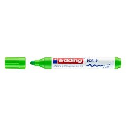 MARCADOR EDDING ROPA 4500 REDONDO VERDE CLARO (10)