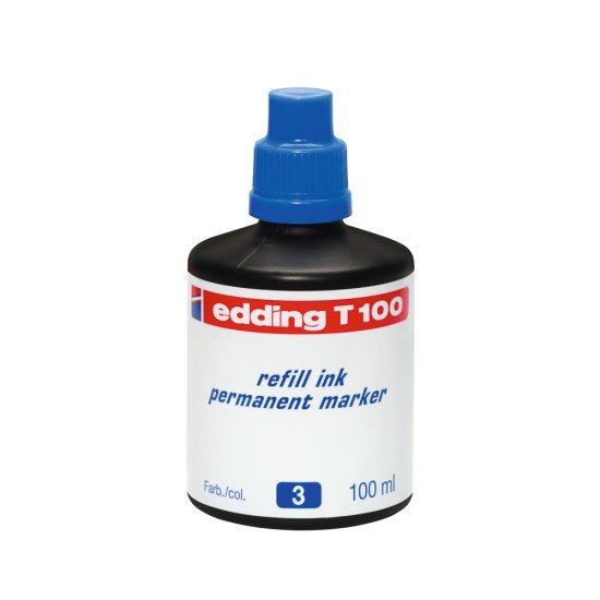 TINTA PERMANENTE EDDING T-100 DE 100ML AZUL (60)
