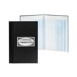 LIBRO EMPASTADO CUENTAS CORRIENTES 50H 3 COLUMNAS (6)